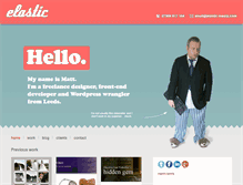 Tablet Screenshot of elastic-media.com